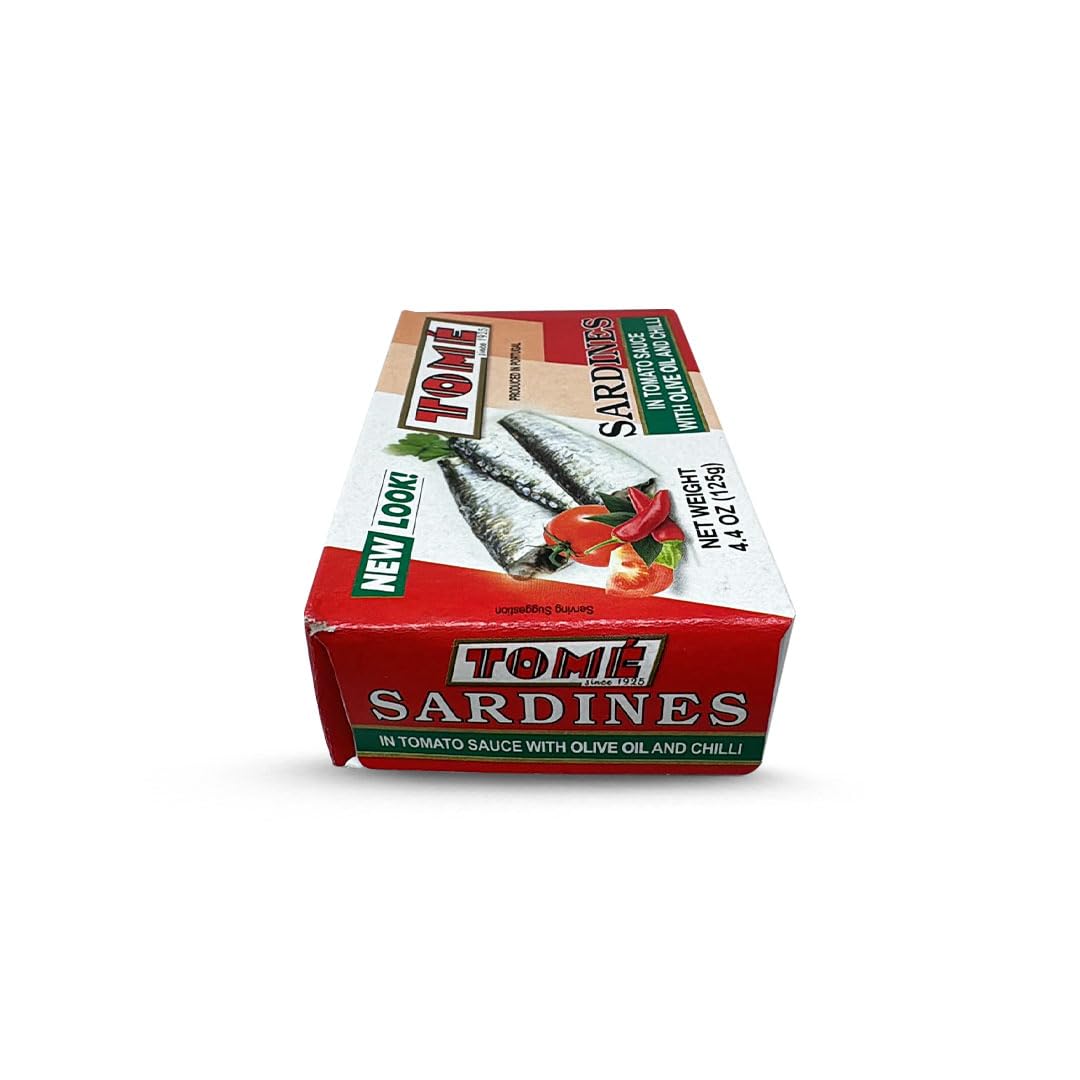 4 Packs Tome Sardines (In Tomato Sauce w/ Olive Oil & Chili) 125g Ea