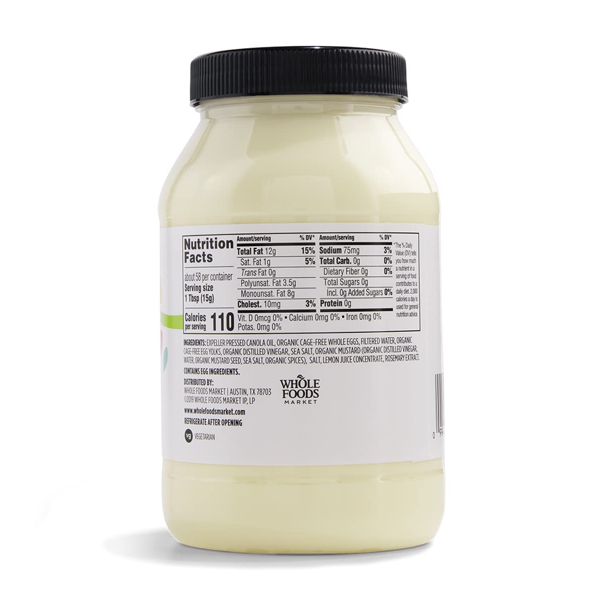 365 by Whole Foods Market Mayonnaise, 32 Fl Oz, Creamy & Rich, Perfect for Sandwiches and Salads