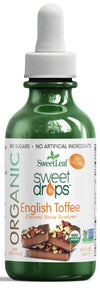Sweetleaf Sweet Drops English Toffee Liquid Stevia Sweetener - English Toffee Stevia Drops, Zero Calories, Zero Sugar, Non-Gmo,