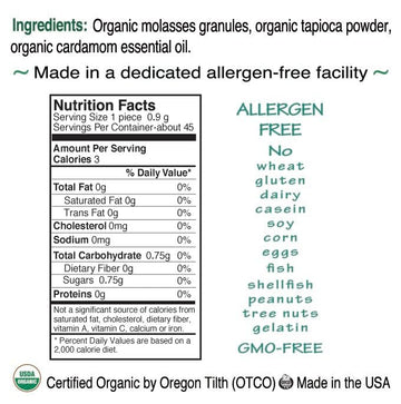 St. Claire'S Organic Herbal Pastilles, (Cardamom, 27 Ounce Refill Bag) | Gluten-Free, Vegan, Gmo-Free, Plant-Based, Allergen-Fre