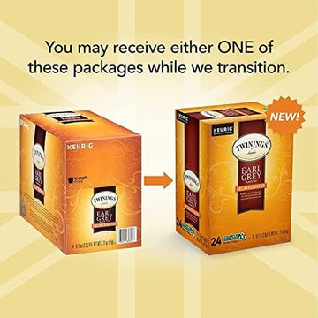 Twinings Decaf Earl Grey Tea Keurig K-Cups, 96 Count