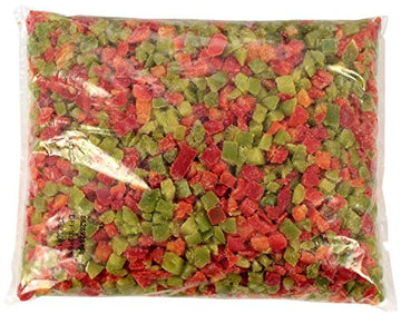 Savor Imports Diced Red and Green Pepper Blend, 2 Pound - 6 per case.