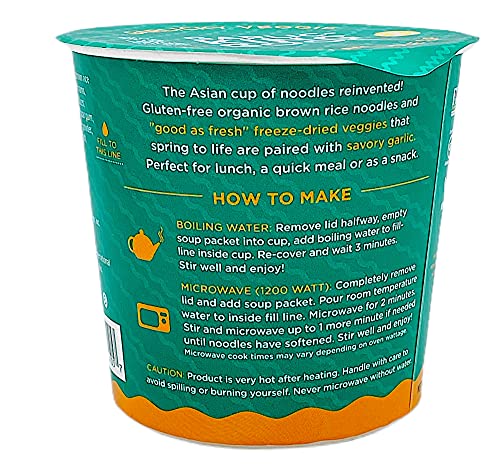 LOTUS FOODS Garlicky Veggie Rice Ramen Soup Cup, 1.94 OZ