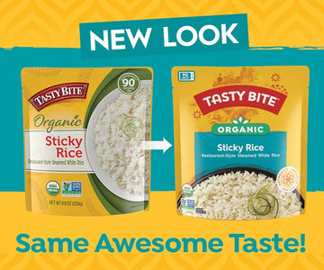 Tasty Bite Organic Sticky Rice, 8.8 Ounce, (Pack Of 6), Ready To Eat, Microwavable, Vegan, Gluten-Free
