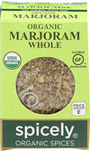 Spicely, Marjoram Whole Organic, 0.1 Ounce