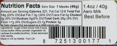 Nestle Aero Milk Chocolate Bar, (27 G) 1.4 Ounce (Pack Of 12)