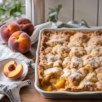 Sylvias Restaurant Peach Cobbler Recipe Mix, Delicious Desserts Made Easy With Sylvias Peach Cobbler Baking Mix, 9Oz Bag