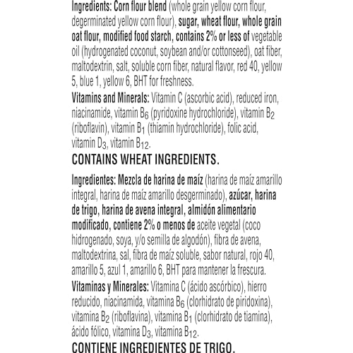 Kelloggs Froot Loops Breakfast Cereal, Good Source of Fiber, 15g Whole Grain, 8.9 oz