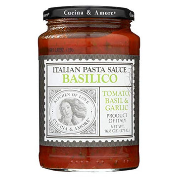 Cucina & Amore Pasta Sce Tmo Basil, 16.8 Oz