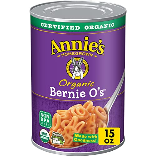 Annie's Organic Bernie O's, Canned Pasta in Tomato and Cheese Sauce, 15 oz