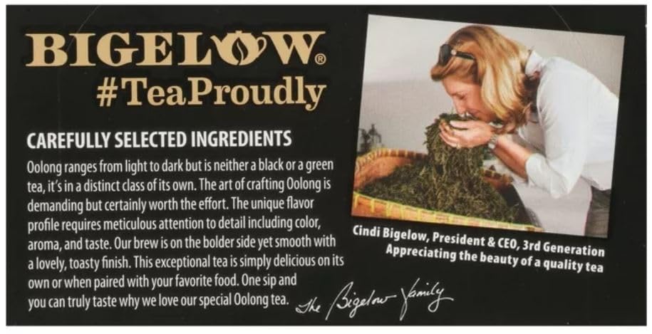 Bigelow Oolong Tea Bags, 20 Ct