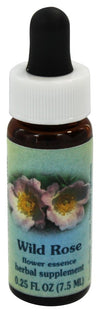 Flower Essence Services Essence, Wild Rose, 0.25 Ounce
