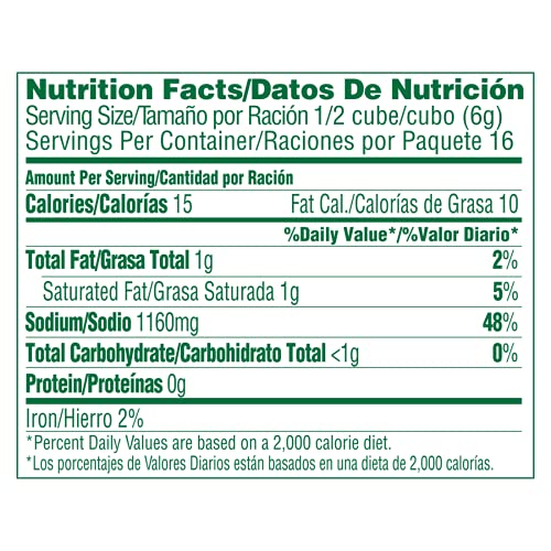 Knorr Cube Bouillon Chicken 8 Count For Sauces Soups and Stews 3.1 oz (Pack of 48)