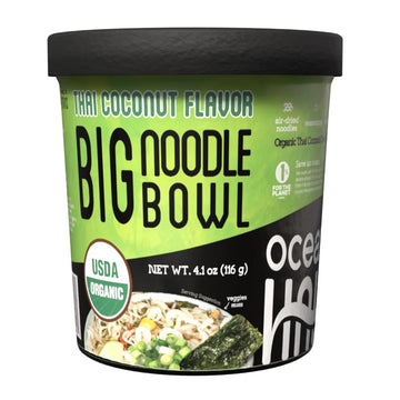 Oceans Halo, Organic Thai Coconut Flavor Big Noodle Bowl, 4.02 Ounce