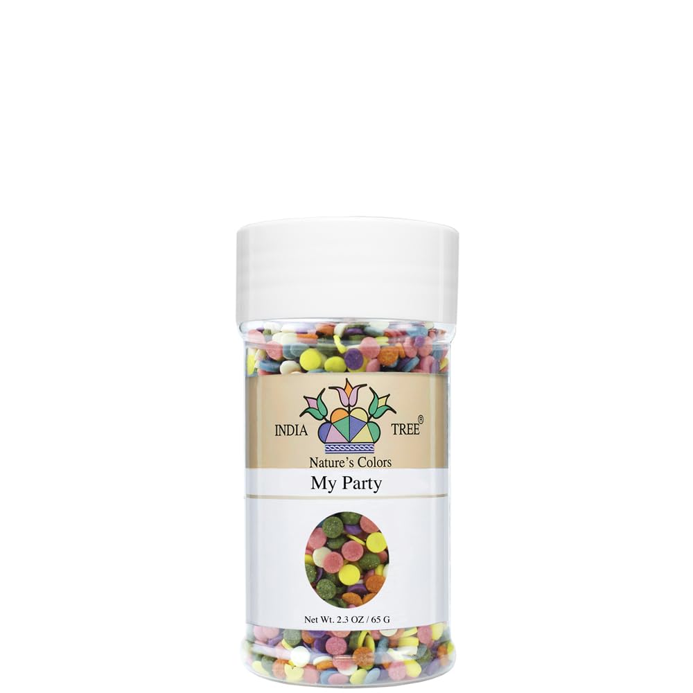 India Tree Natures Colors My Party Decoratifs Jar, 2.3 Ounce