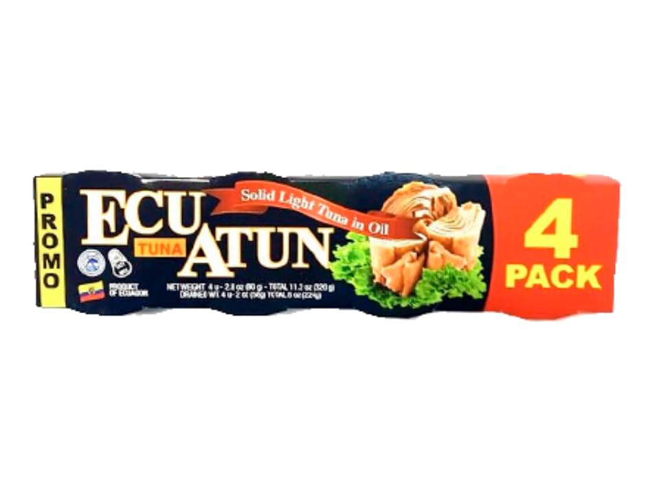Generic ECUADORIAN ATUN - TUNA 4 PACK - 2.8oz each
