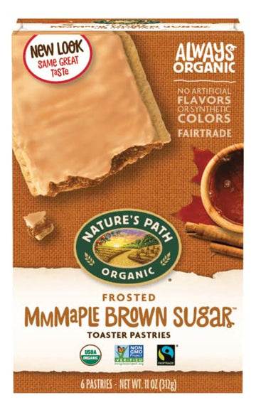 Nature 'S Path Organic Frosted Mmmaple Brown Sugar Toaster Pastries, Non Gmo, 11 Ounces (Pack Of 12)