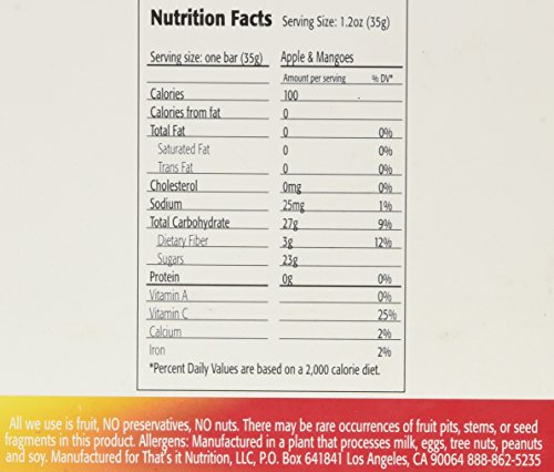 That'S It Apple Bar, Mango, 1.2 Ounce (Pack Of 12)