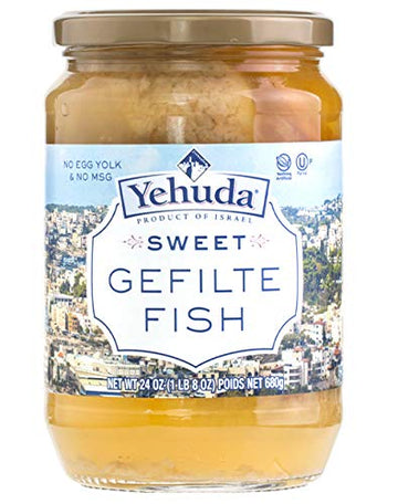 Yehuda Sweet Gefilte Fish, 24Oz (2 Pack) Kosher For Passover