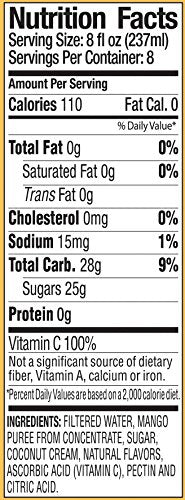 Langers Mango Coconut Cocktail Juice, 64 Fl Oz (Pack of 8)