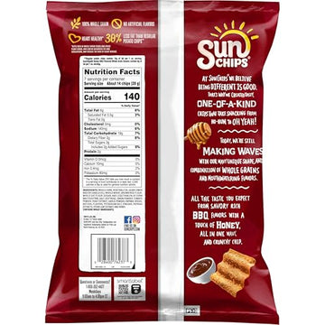 SunChips Honey BBQ Whole Grain Snacks 7 Oz