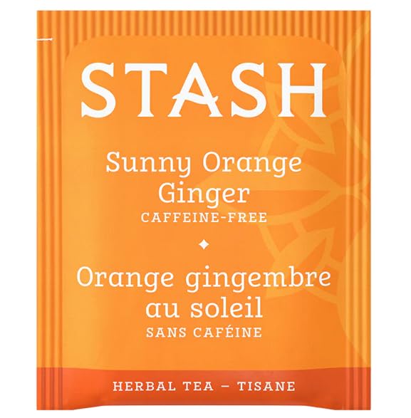 Stash Herbal Tea Sunny Orange Ginger (Pack Of 6 Boxes)