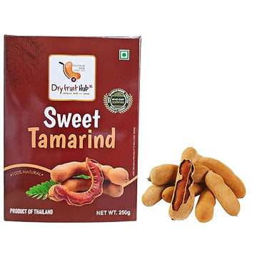 Dry Fruit Hub Dried Sweet Tamarind 250Gms, Meethi Imli (Thailand Tamarind), Sweet Imli, Meethi Imli, Imli Meethi
