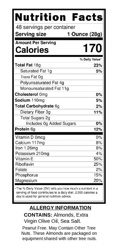 Wild Soil Almonds - Olive Oil Roasted, Sea Salt, Higher Protein, 3lb Pack