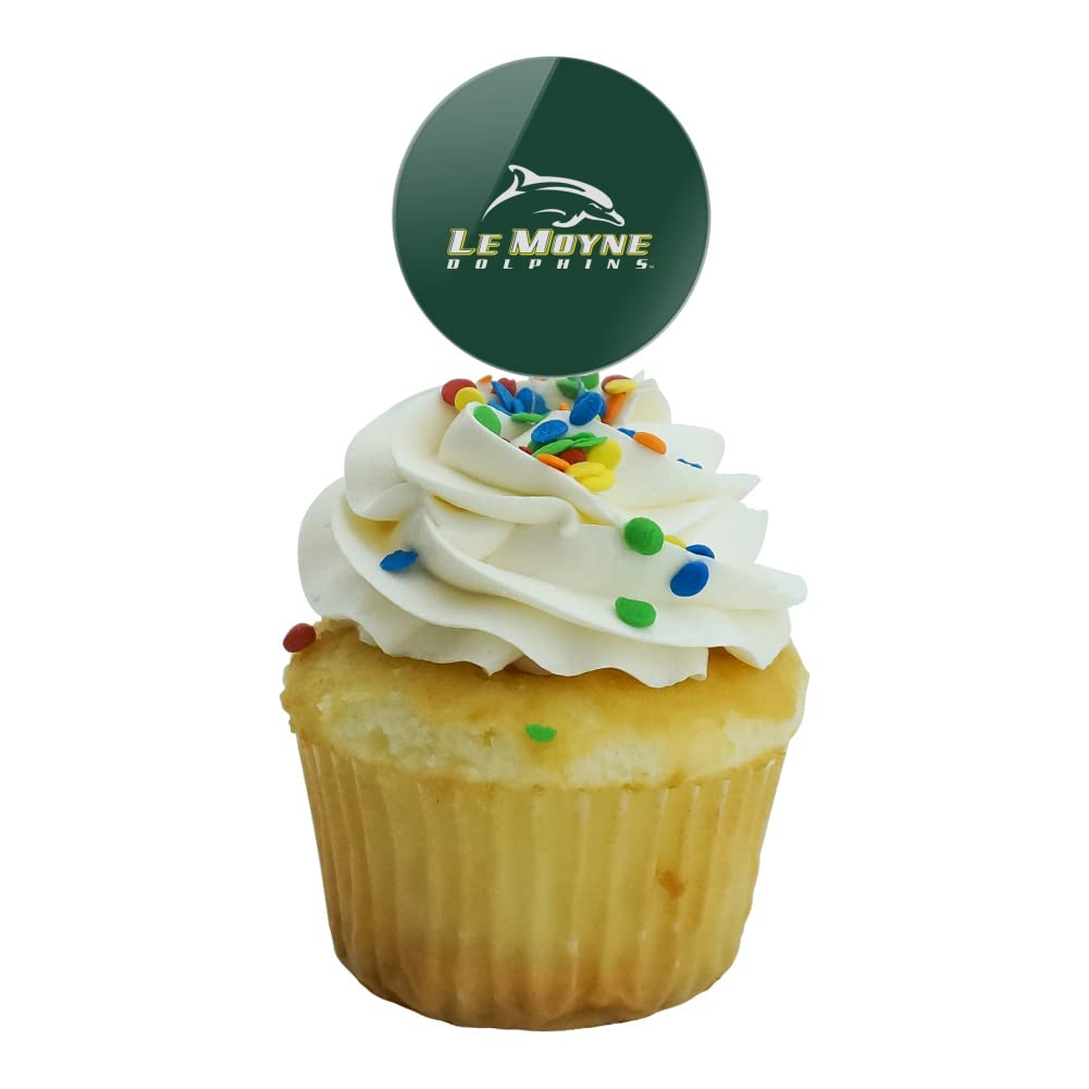 Le Moyne College Primary Logo Cupcake Picks Toppers Decoration Set Of 6