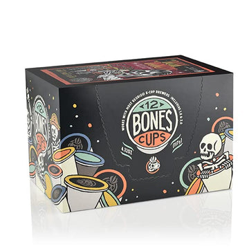 Bones Coffee Company Flavored Coffee Bones Cups From Dusk Till Donuts Flavored Pods | 12Ct Single-Serve Coffee Pods Compatible W
