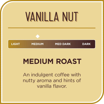 Don Franciscos Ground Flavored Coffee, Premium Vanilla Nut, 100% Arabica Beans, 12 oz Can, Neutral Color