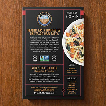 Dreamfields Pasta Dreamfields Healthy Pasta Living Penne Rigate, 13.25-Ounce Boxes (Pack Of 12)