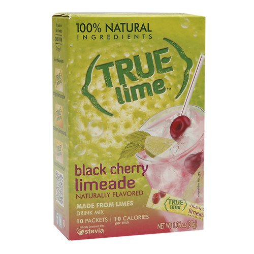 True Lime Drink Mix, Packets, Black Cherry Limeade 10 Ea