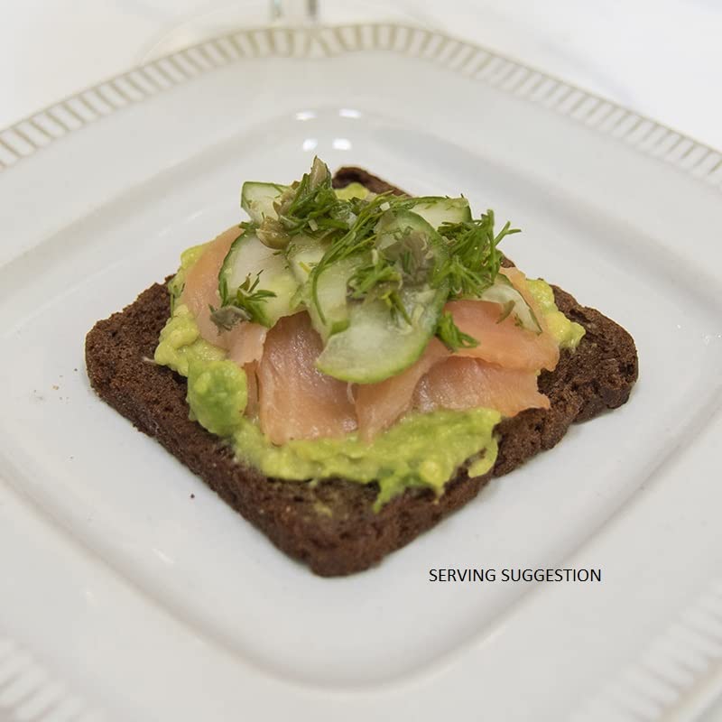 S. Rosens Cocktail Rye Bread - Pumpernickel, Case of 4 Loaves