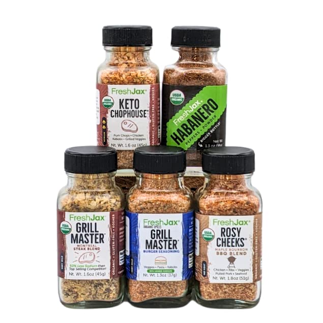 Freshjax Organic Spices - Cook-Out Gift Pack (Set Of 5)