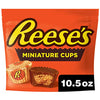 HERSHEYs Reeses Miniature Cups Milk Chocolate & Peanut Butter Share Pack, 297 Grams, Orange
