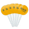 Beloit College Secondary Logo Cupcake Picks Toppers Decoration Set of 6