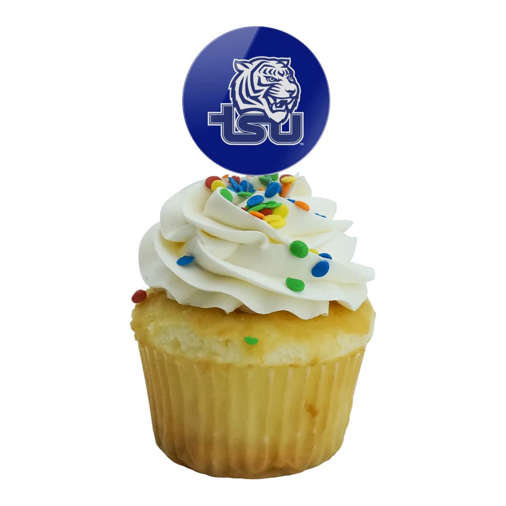 Tennessee State University Primary Logo Cupcake Picks Toppers Decoration Set Of 6