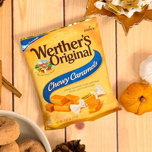 Werther'S Original Chewy Sugar Free Caramel Candy, 2.75 Oz Bags (Pack Of 12)