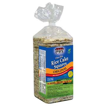 Only Kosher Candy Ultra Thin Rice Cakes Squares Original All Natural Whole Grain Brown Rice, Gluten Free Rice Cakes, Non Gmo, Fa