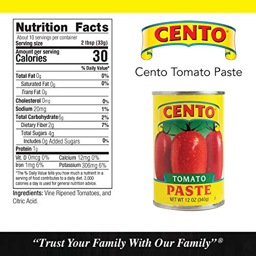 Cento Tomato Paste, 12 Ounce Cans (Pack of 24)