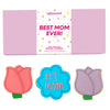 WANDERCRUMB | Mom Birthday Gifts | Hand Decorated Sugar Cookies Gift Set - 3 Pack in Box with Message Card - Birthday Gifts for