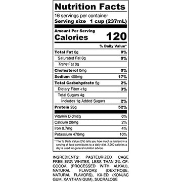 4 Gallons Chocolate MuscleEgg Liquid Egg Whites (Cage-Free)