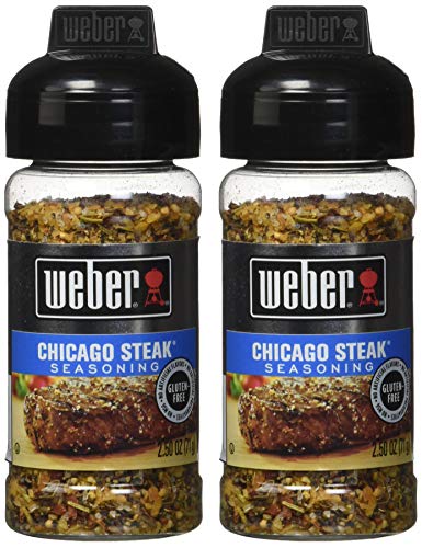 WEBER Grill CHICAGO STEAK Seasoning 2.5 oz. (Pack of 2)