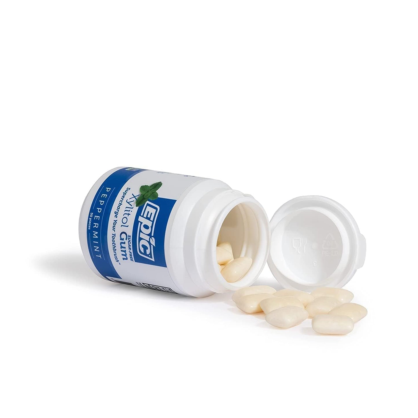 Epic Dental Gum Ppprmnt Xylitol Swtnd 50 Ct3