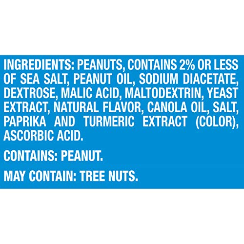 Planters Sea Salt & Vinegar Peanuts (2.25Oz Bags, Pack Of 10)