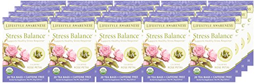 Lifestyle Awareness Caffeine Free Stress Balance Tea, 20 Count, Pack of 1