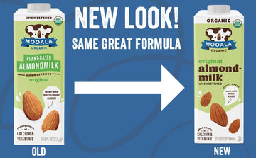 Mooala - Organic Almondmilk, Unsweetened, 32Oz (Pack Of 6) - Shelf-Stable, Non-Dairy, Gluten-Free, Vegan & Plant-Based Beverage