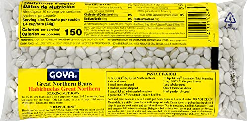 Goya Foods Great Northern Beans, Dry, 16 Ounce (Pack Of 24)