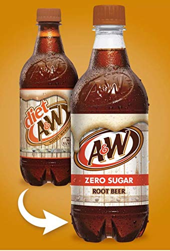 A&W Diet Root malt-inspired Pack of 12, 20 Fl Oz Bottles, Total 240 Fl Oz